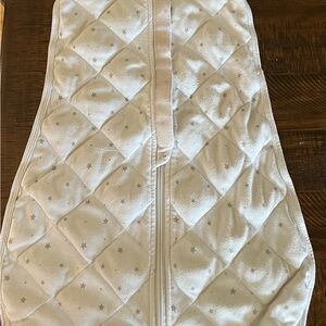 Dream Land Weighted White Baby Swaddle